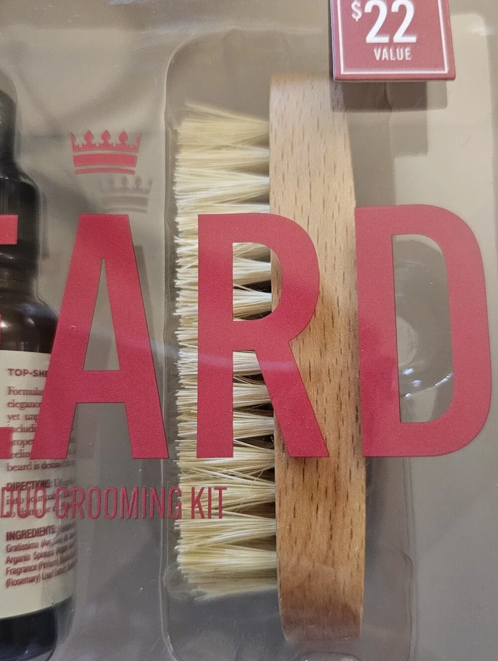 Cremo Heritage Red Beard Oil and Brush Boxed Gift Set mens haircare beards NEW